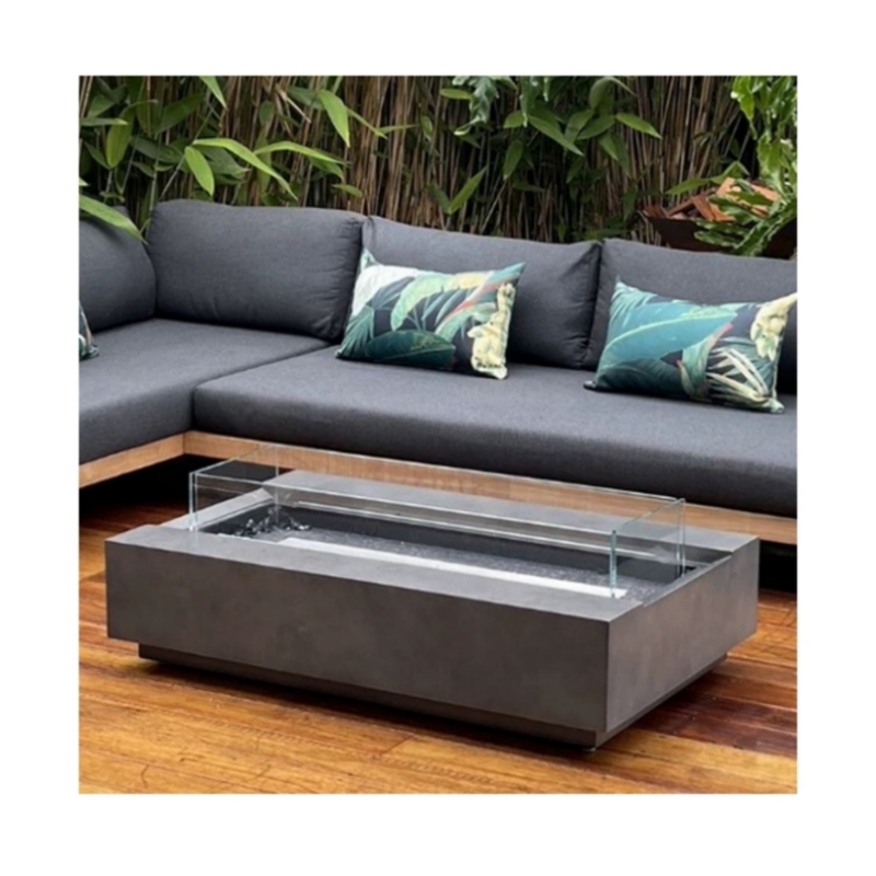 Outdoor Furniture Set With Fire Pit - Set Perabot Luar Ruangan Modern dari