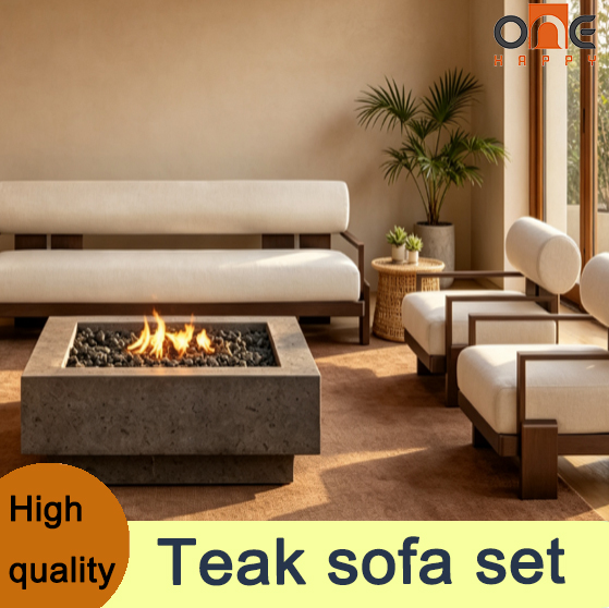 Outdoor Furniture Black - Set Sofa Luar Ruangan Aluminium Hitam