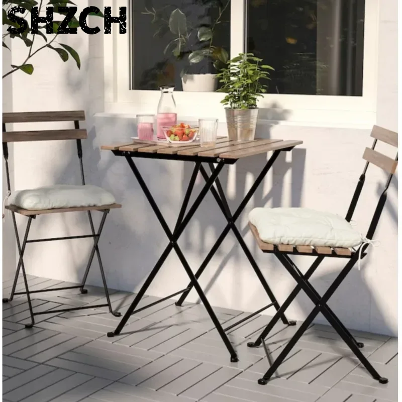 Outdoor Furniture Shop - Meja Balkon Taman Besi Lipat untuk