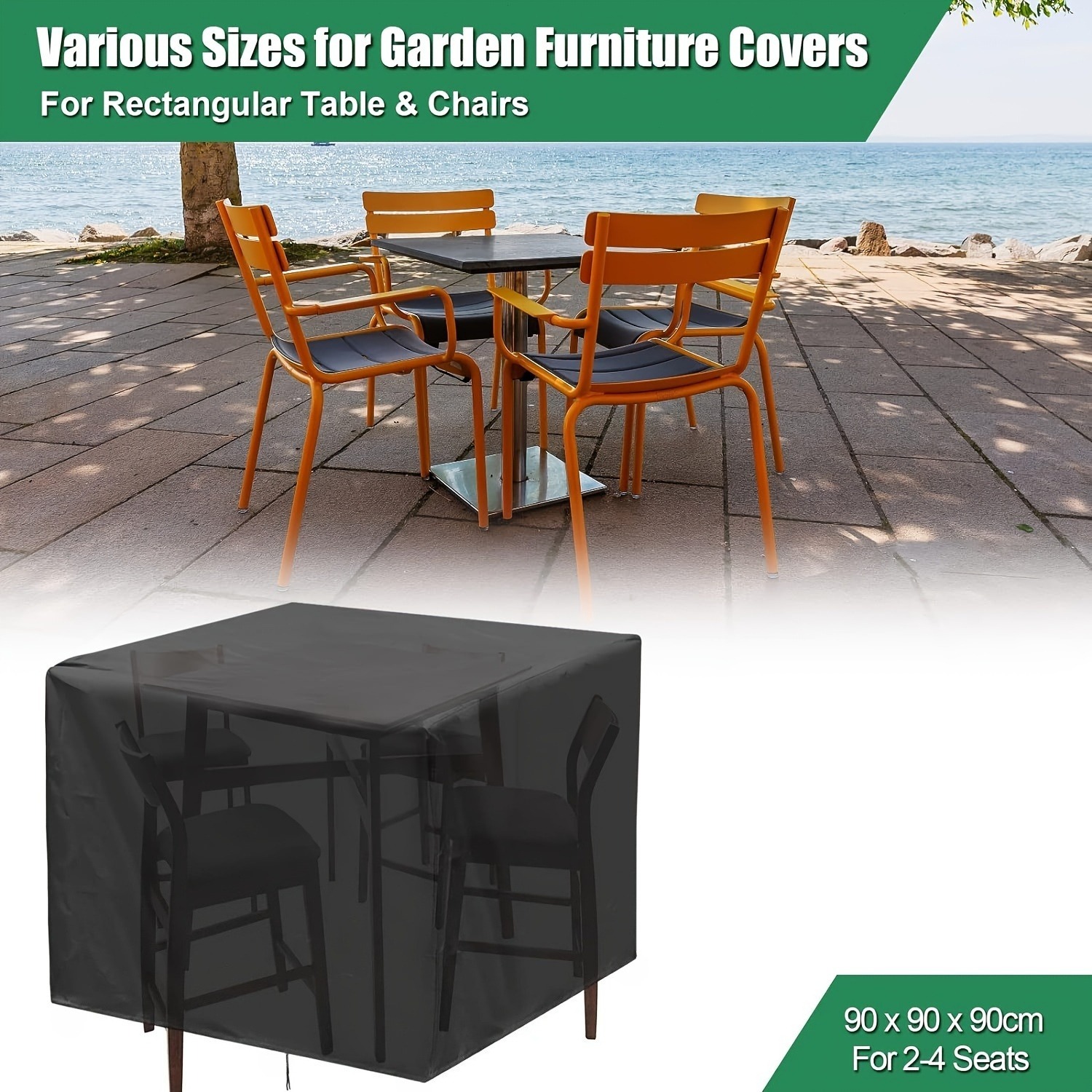 Outdoor Furniture Europe - Penutup Furnitur Taman Luar Ruangan 210D
