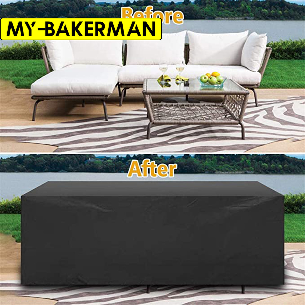 Outdoor Furniture Black - Penutup Sofa meja mebel penutup tahan