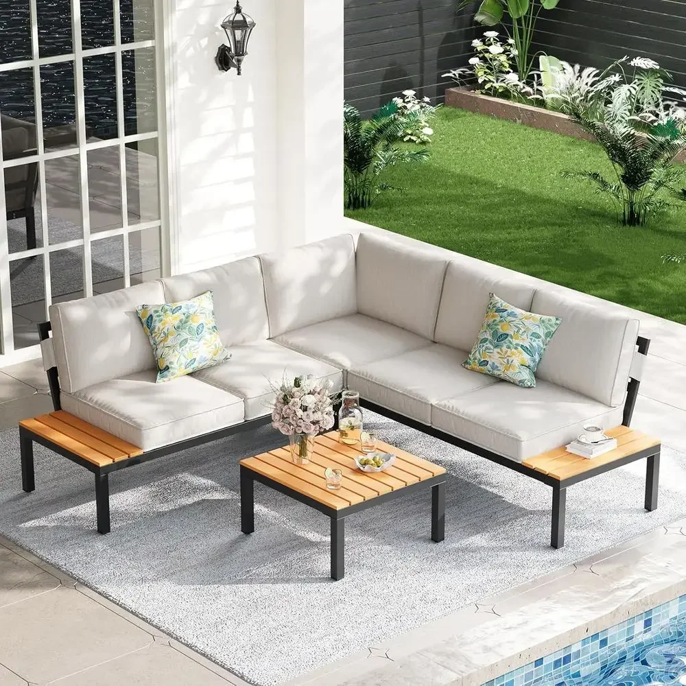 Outdoor Furniture For Pool - Set Furnitur Teras Luar Ruangan untuk