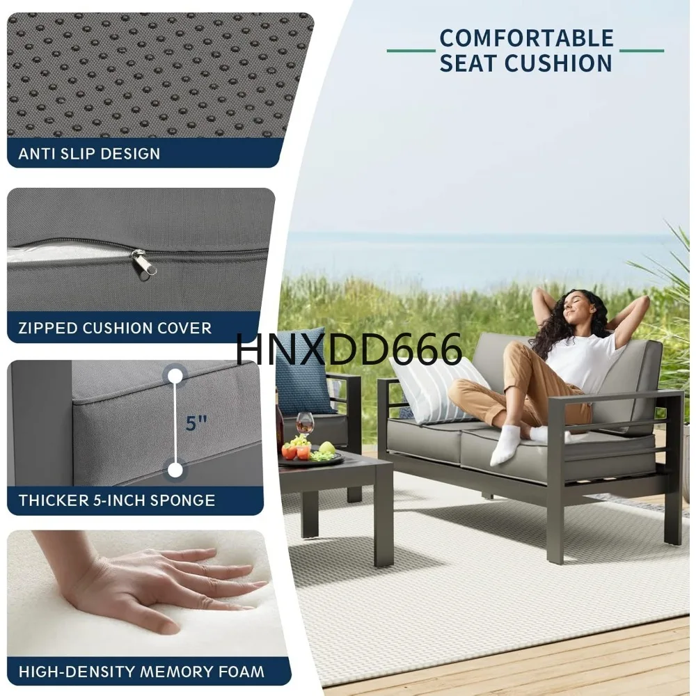 Set Furnitur Teras dengan Meja - Outdoor Furniture Set With Fire Pit ulasan dan harga