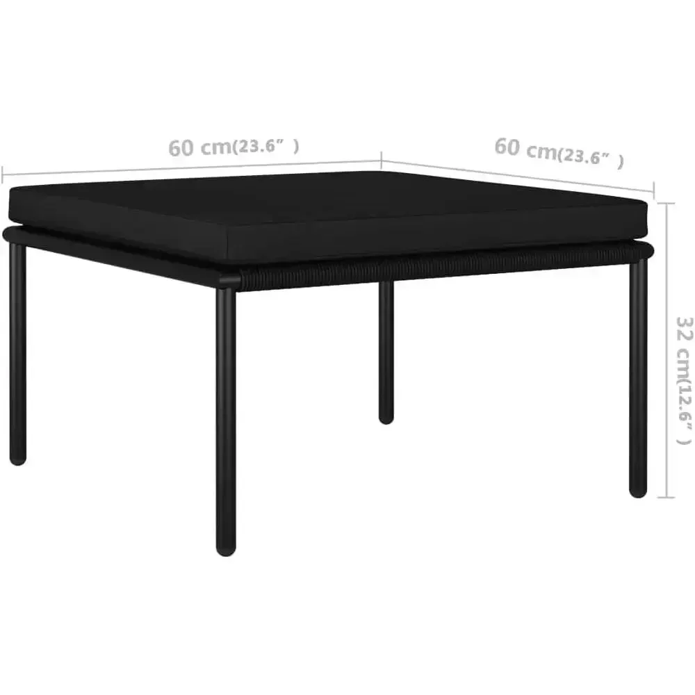 Set Sofa Taman Luar Ruangan 6- - Outdoor Furniture Black ulasan dan harga
