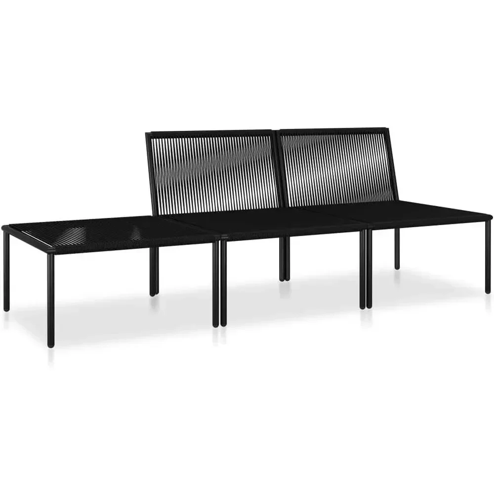 Set Sofa Taman Luar Ruangan 6- - Outdoor Furniture Black ulasan dan harga