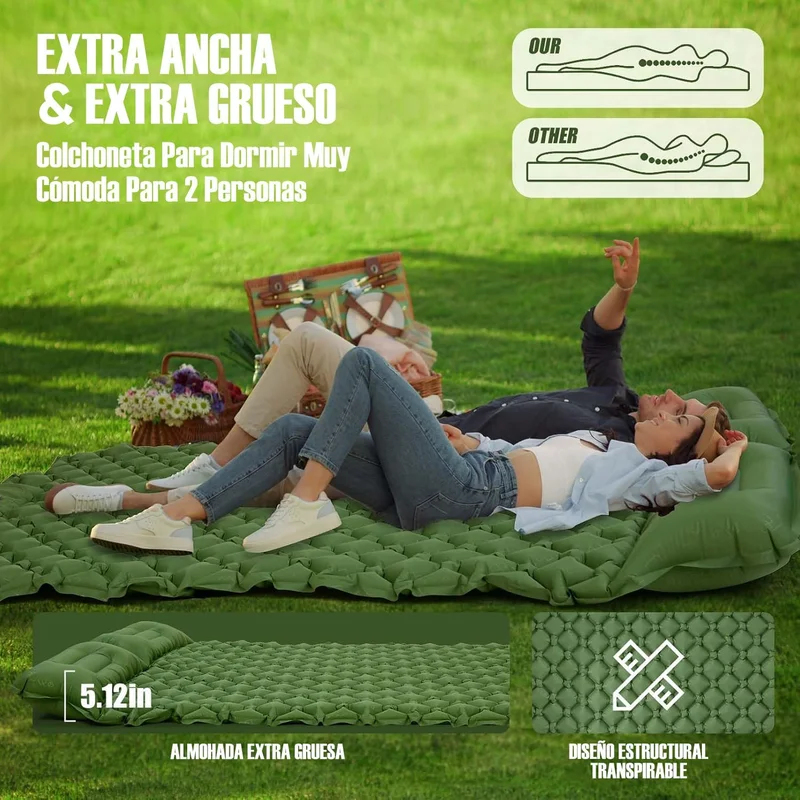 Kasur Udara Ganda untuk Berkem - Outdoor Daybed Sofa ulasan dan harga