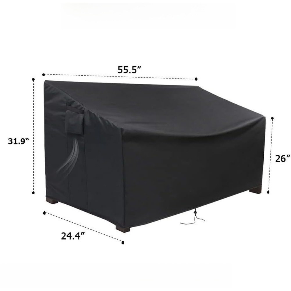 Penutup Sofa Patio Tahan Lama  - Outdoor Furniture Black ulasan dan harga