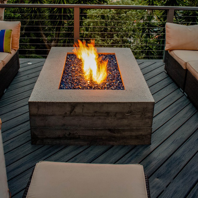 Set Perabot Luar Ruangan Moder - Outdoor Furniture Set With Fire Pit ulasan dan harga
