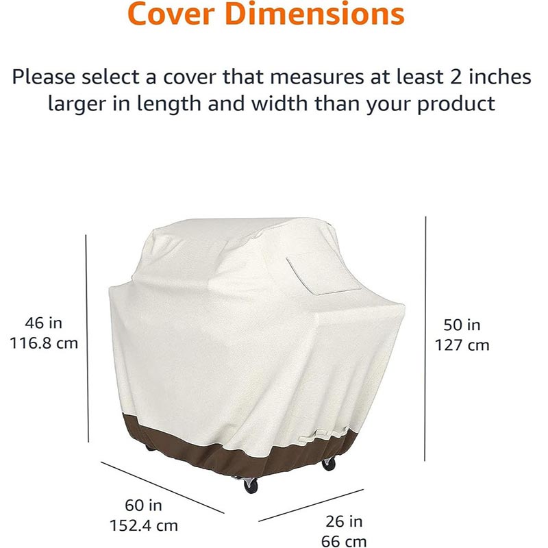 210D BBQ Beige Penutup Panggan - Outdoor Furniture Covers Waterproof ulasan dan harga
