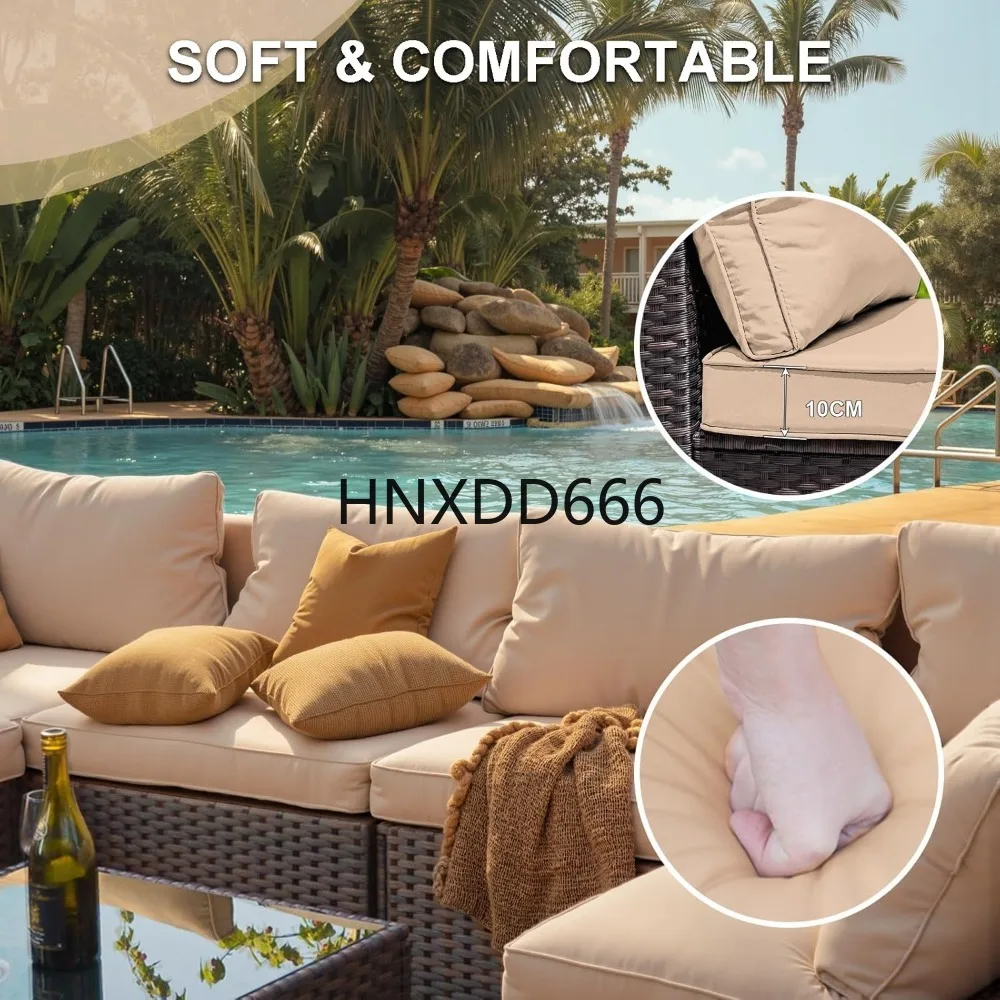 Set Furnitur Teras 7 Buah deng - Outdoor Furniture Set With Fire Pit ulasan dan harga