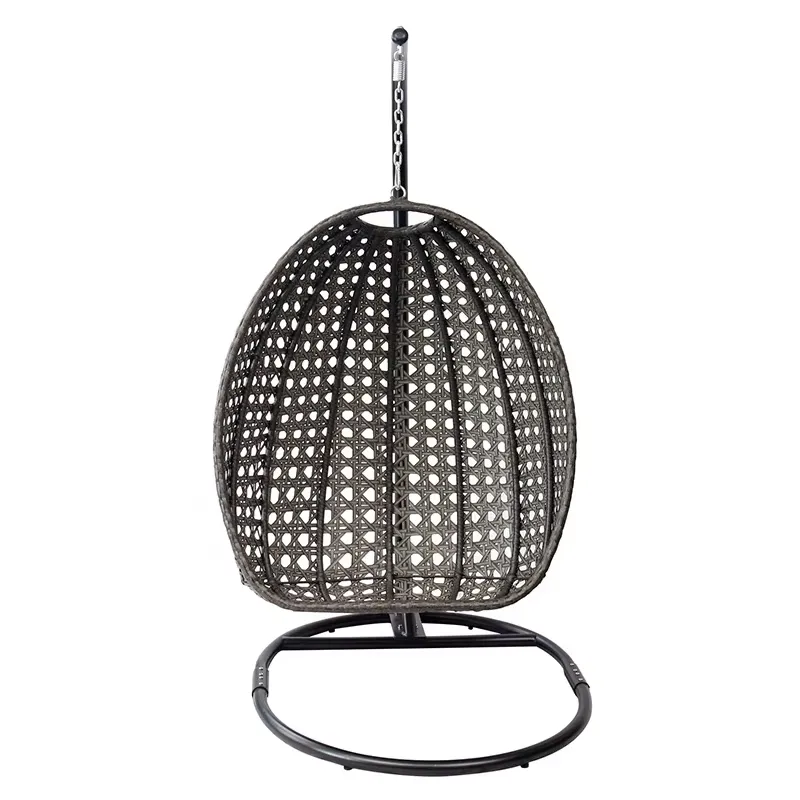 Kursi Gantung Rotan Bentuk Tel - Outdoor Furniture Black ulasan dan harga