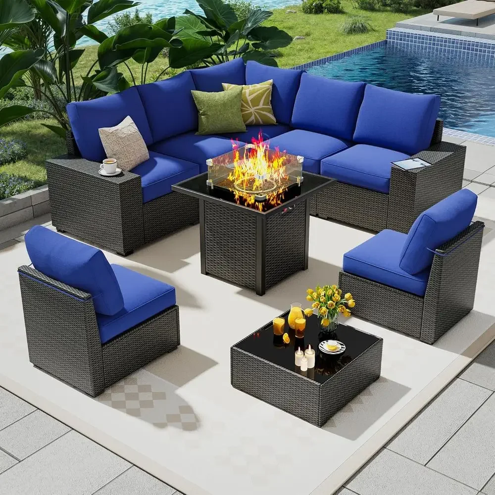 Set Furnitur Teras Luar Ruanga - Outdoor Furniture Set With Fire Pit ulasan dan harga