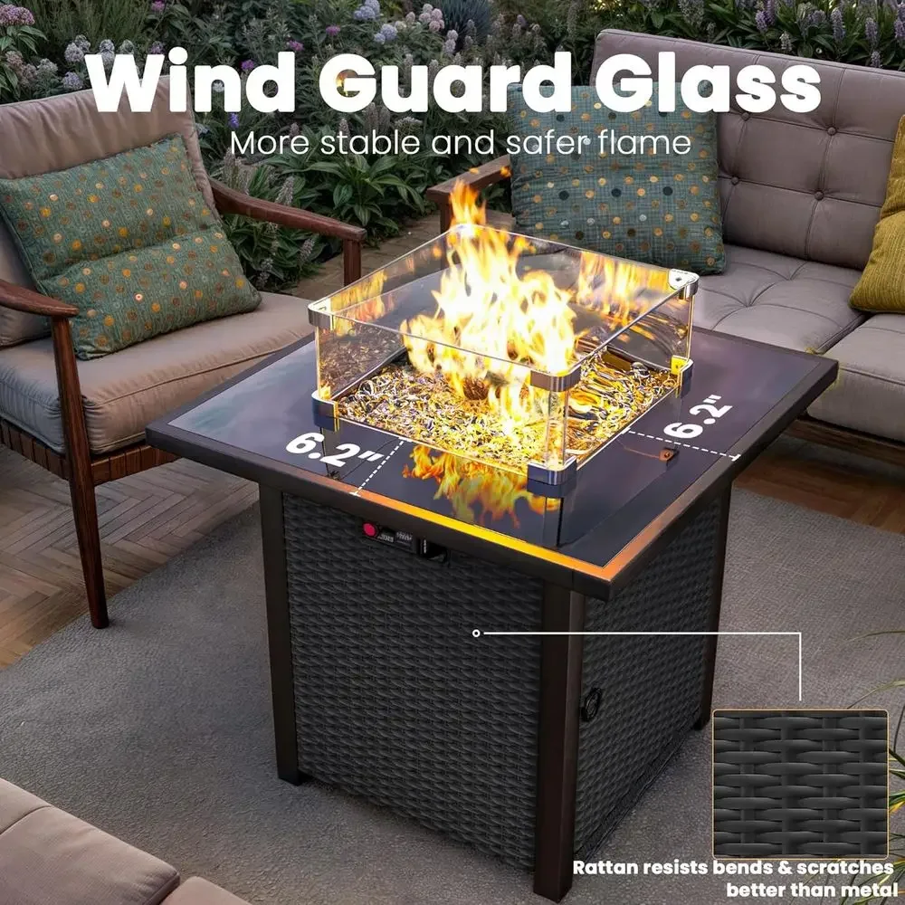 Set Furnitur Teras Luar Ruanga - Outdoor Furniture Set With Fire Pit ulasan dan harga