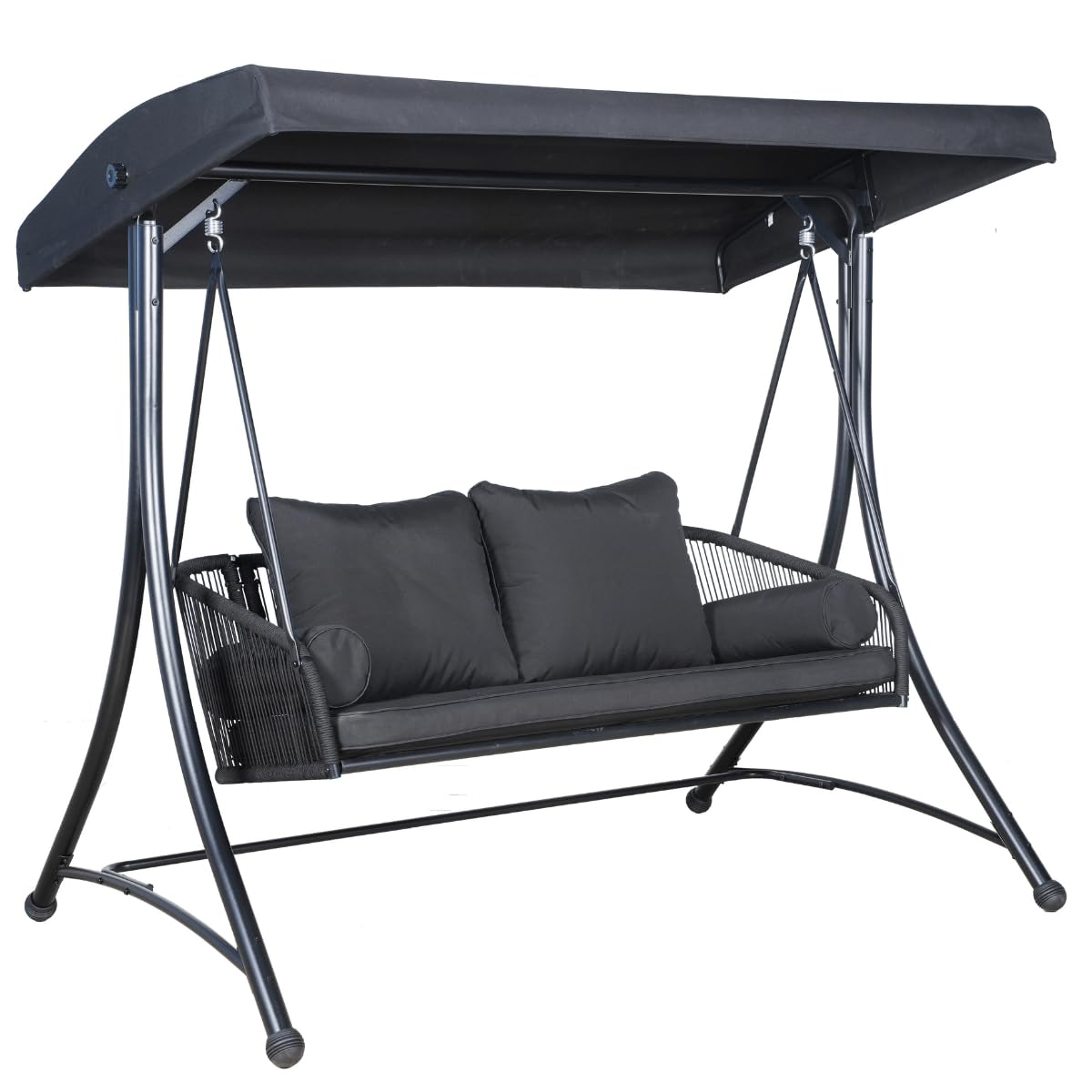o*-Ramona Premium Patio Swing  - Outdoor Furniture Black ulasan dan harga