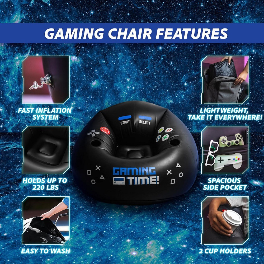 Kursi Gaming Esports Kreatif D - Outdoor Furniture Black ulasan dan harga